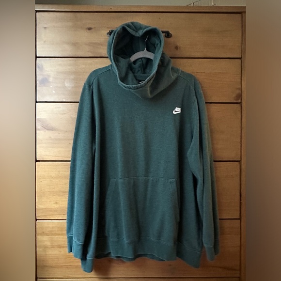 Nike Green Cowl Neck Pull-Over Hoodie | 2X - Picture 3 of 11